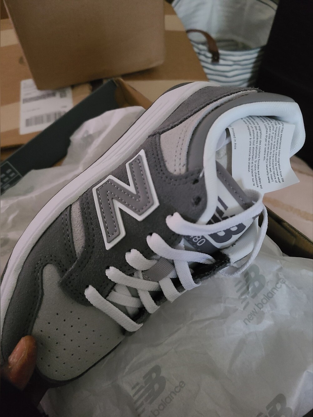 New Balance 480 Lace Infants Size 1 - Picture 4 of 5